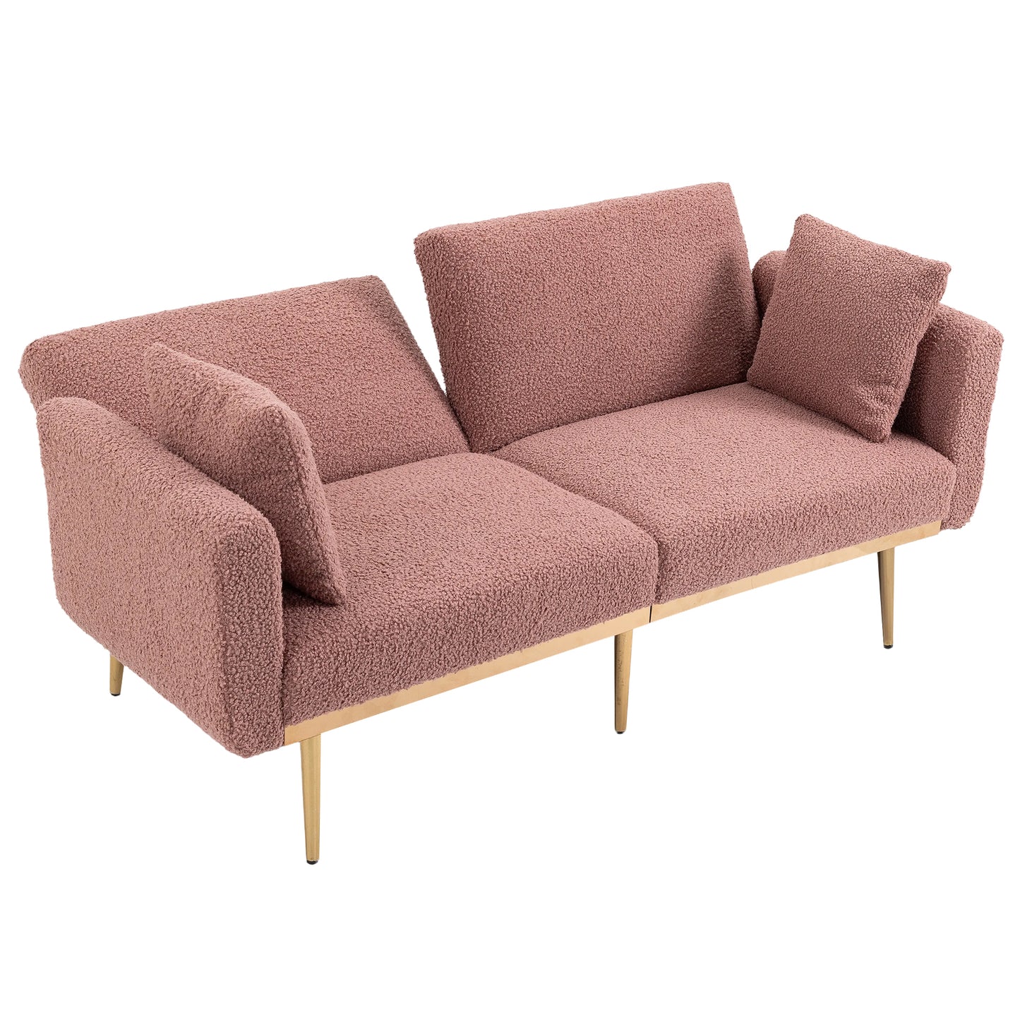 Velvet  Sofa , Accent sofa .loveseat sofa with metal  feet