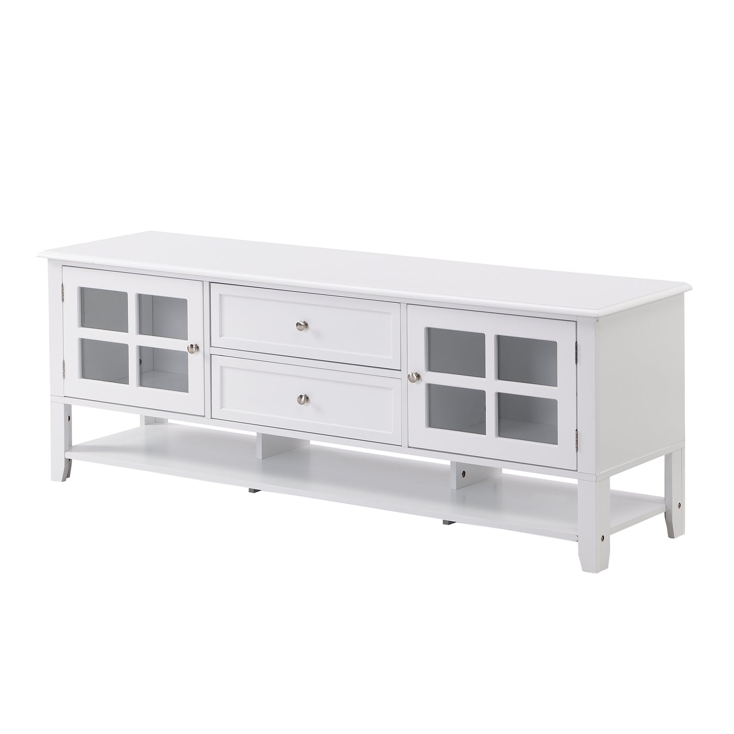 Elegant 60-Inch TV Stand with Versatile Storage Options and Contemporary Style