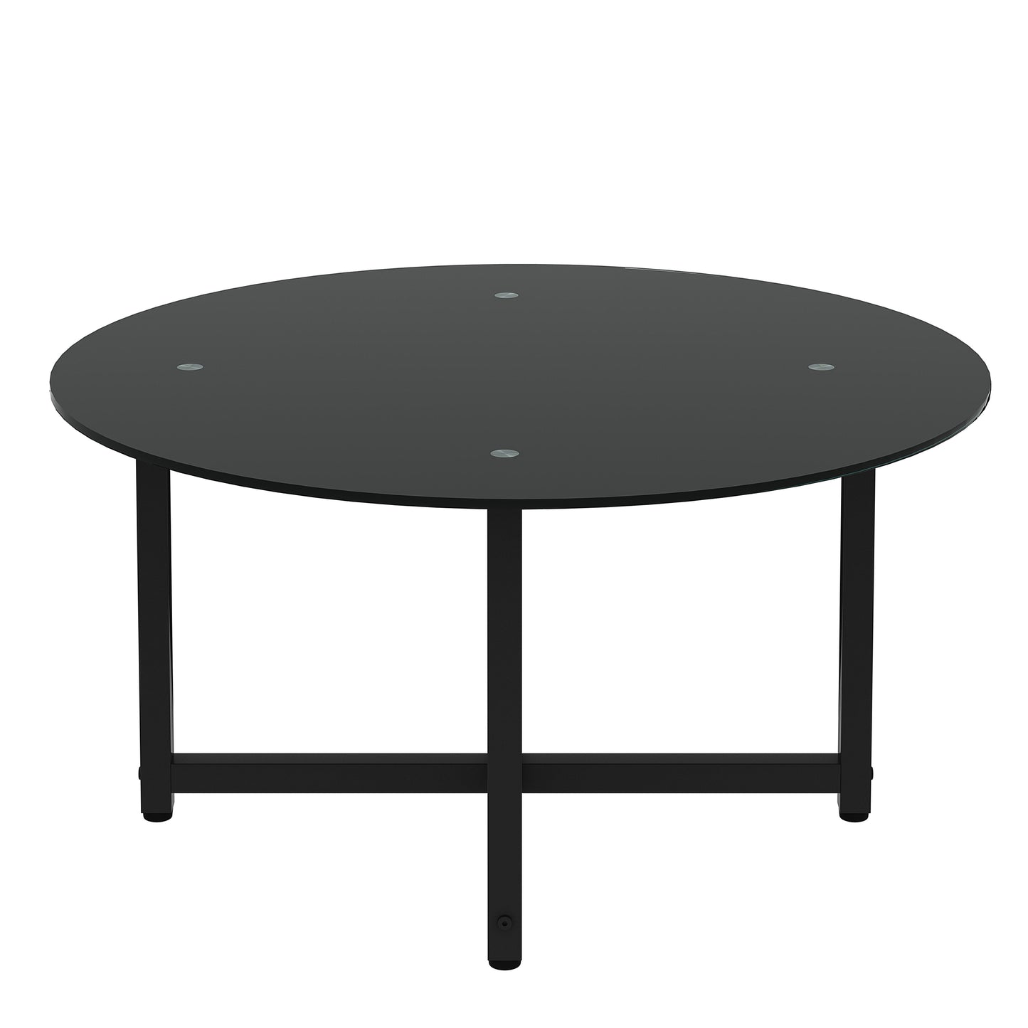 Elevate Your Living Room with this Stylish Whole Black Glass Coffee Table