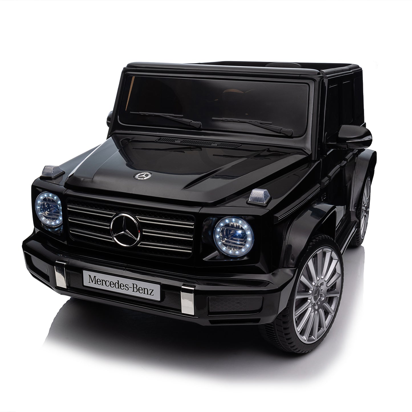 Licensed Mercedes-Benz G500,24V Kids ride on toy 2.4G W/Parents Remote Control,electric car for kids,Three speed adjustable,Power display, USB,MP3 ,Bluetooth,LED light,Three-point safety belt