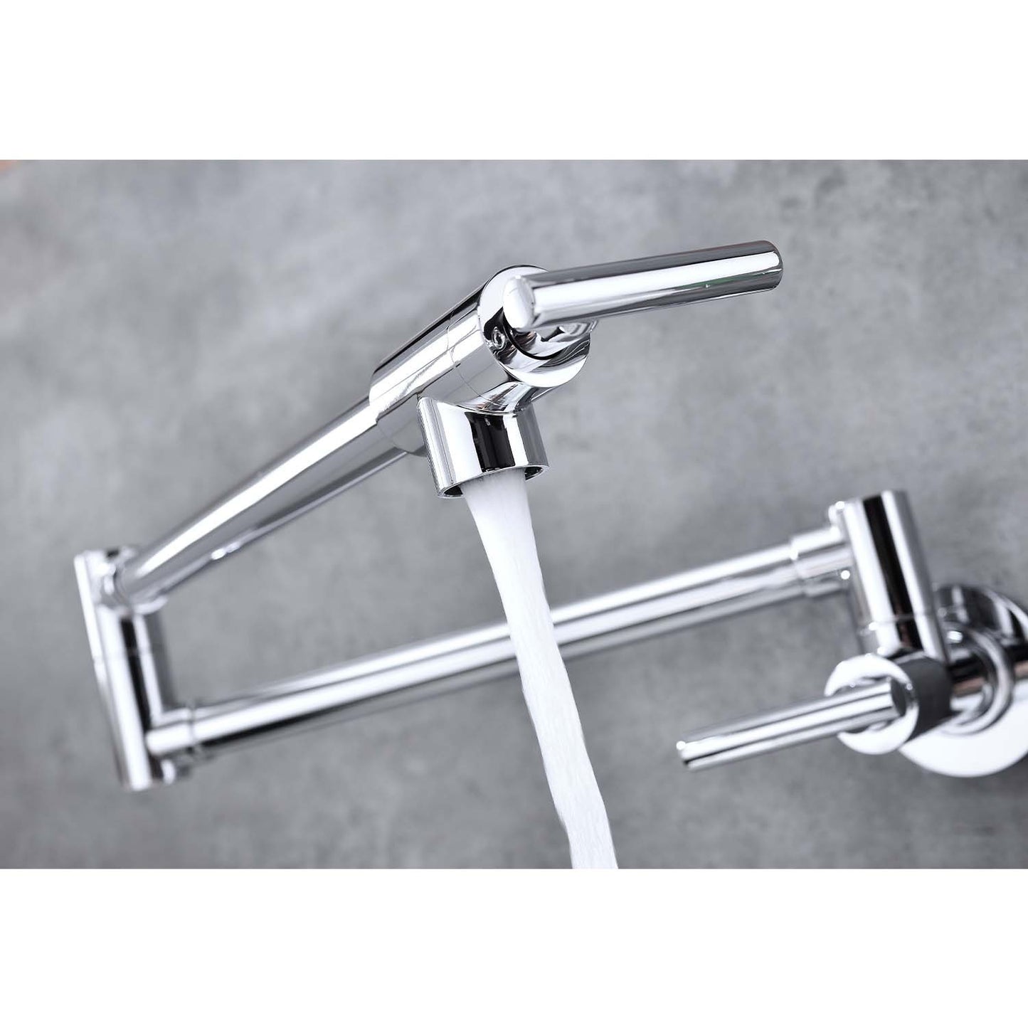 Wall Mount Folding Kitchen Pot Filler Faucet