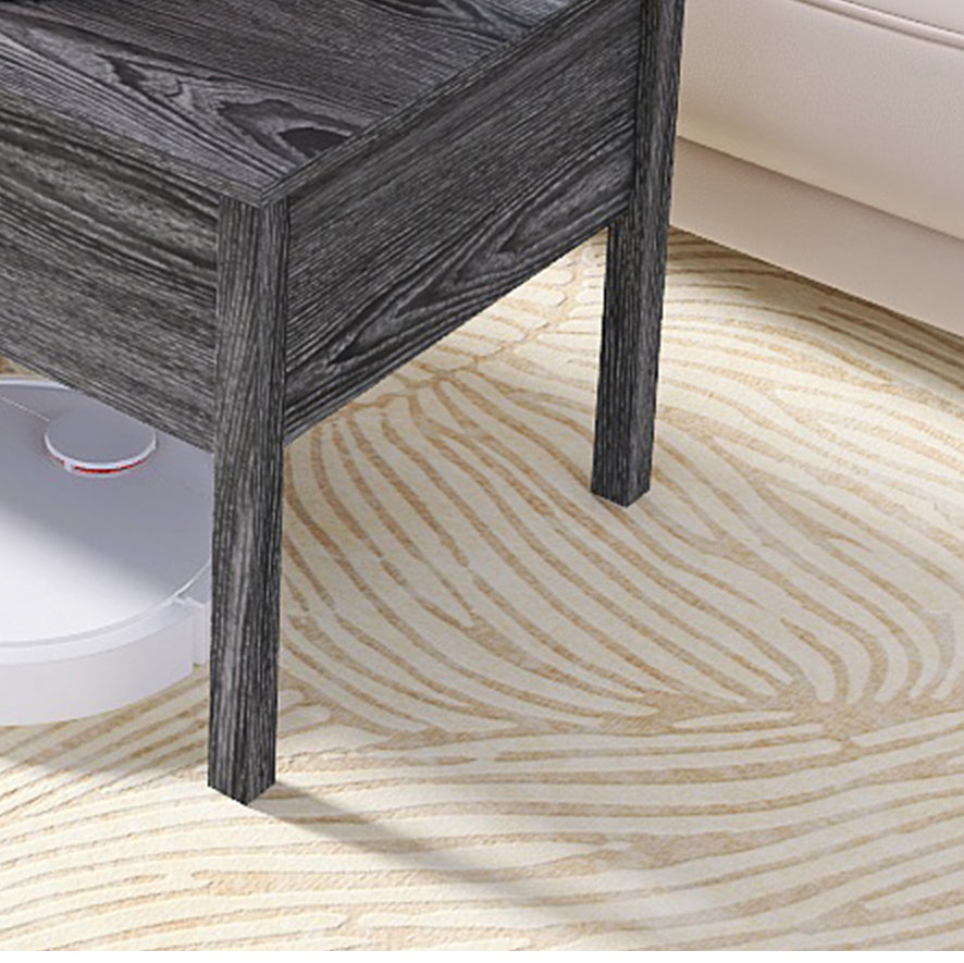 MDF Lift-Top Coffee Table in Dark Grey Oak Finish with Storage - Versatile Living Room Addition