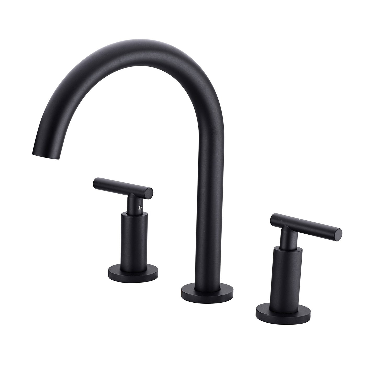 Elegantly Crafted Matte Black Bathroom Sink Faucet with Rotatable Spout