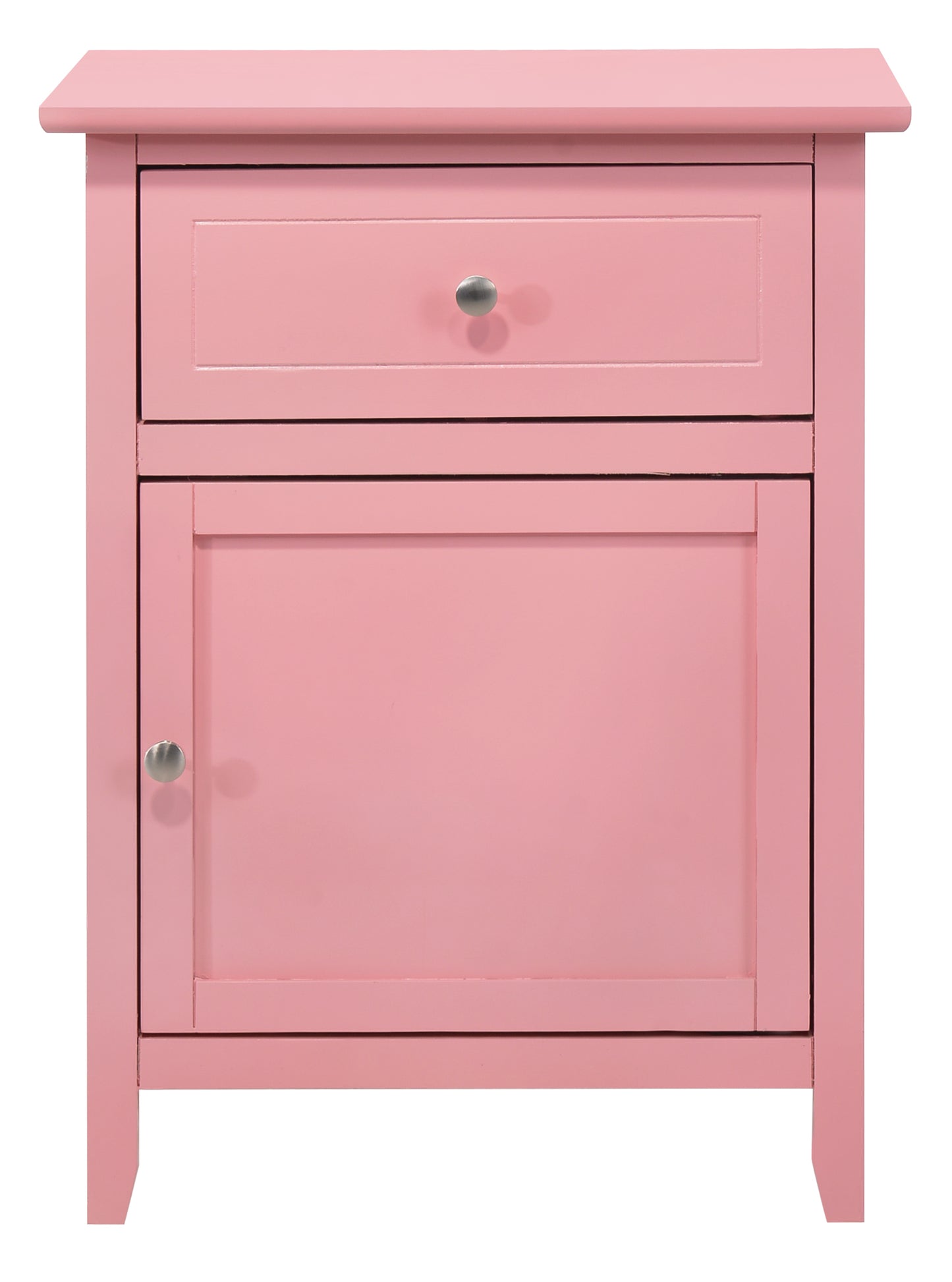 Izzy G1404-N 1 Drawer /1 Door Nightstand , Pink