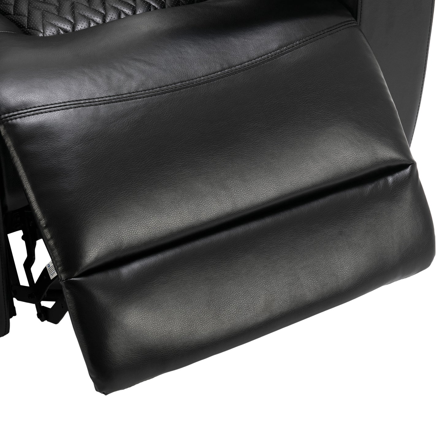 Luxury Black Swivel Recliner Chair with Tray Table, Phone Holder, and USB Port