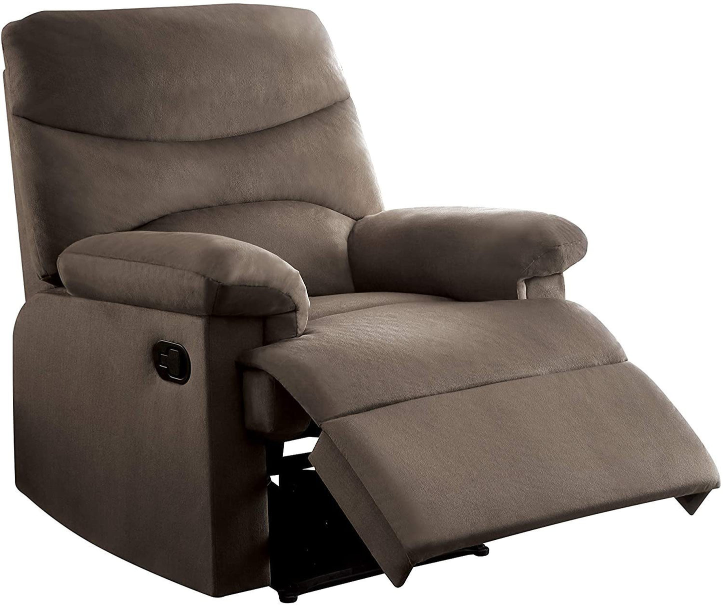 Arcadia Recliner in Light Brown Woven Fabric with Motion - Comfortable and Stylish Recliner