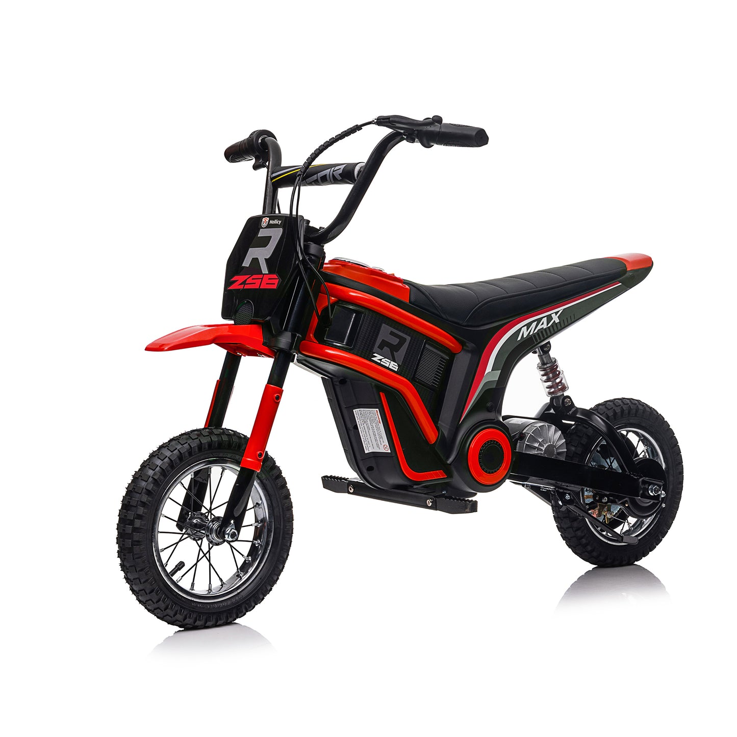 Electric Motocross Motorcycle for Kids - High Speed, Dual Suspension, MP3 Player, Ages 8-12