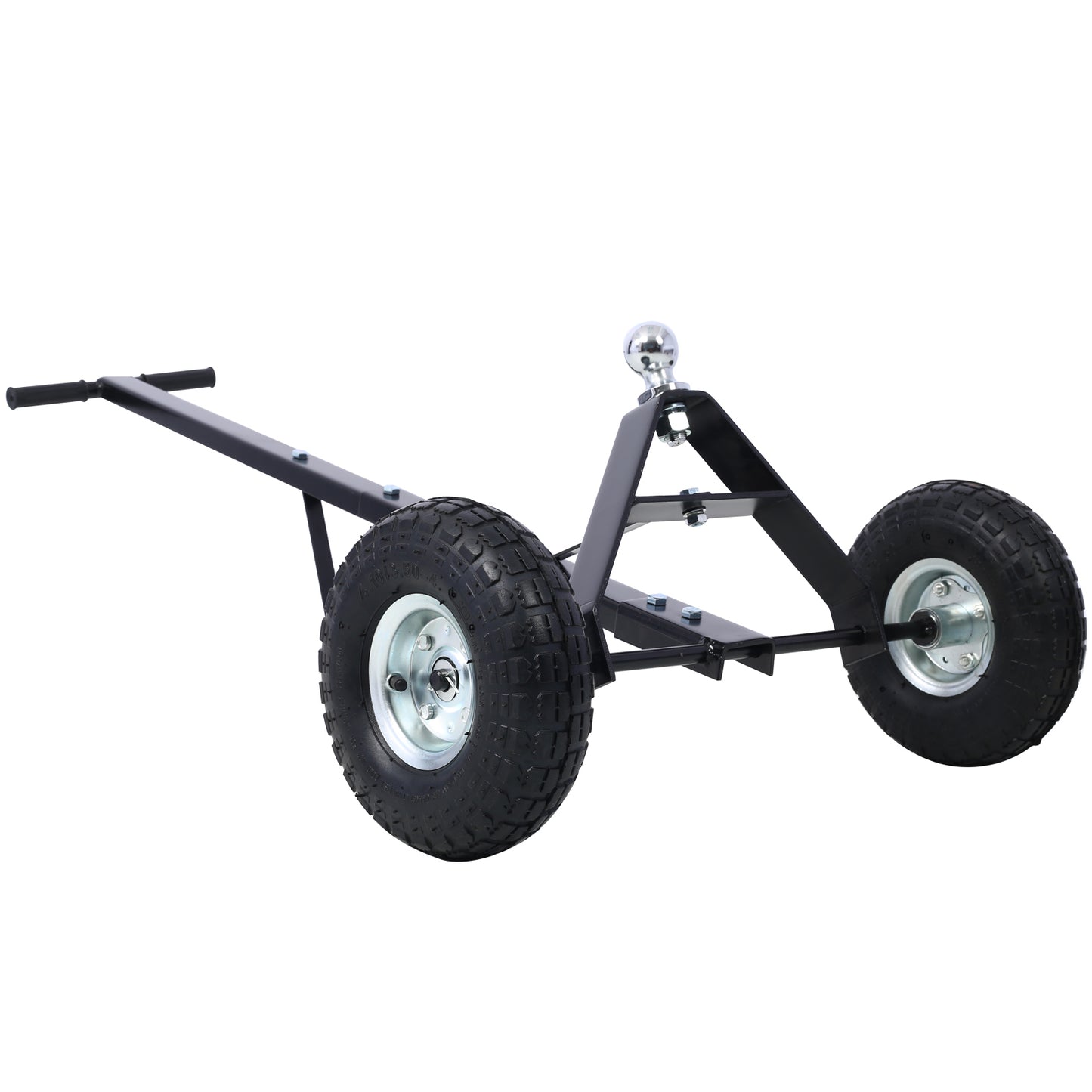 Trailer Dolly with Pneumatic Tires - 600 Lb. Maximum Capacity，black color