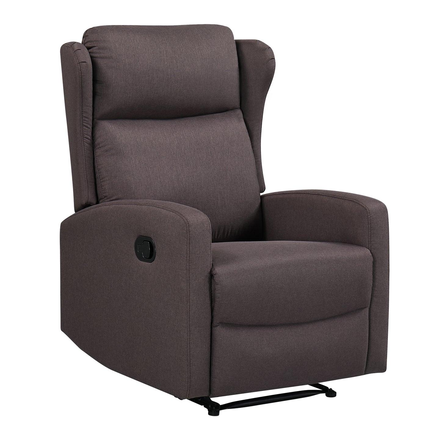 Adjustable JST Recliner Chair with Lumbar Support and Comfortable Arms in Linen Brown