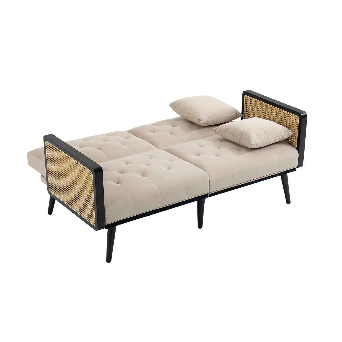 Velvet  Sofa , Accent sofa .loveseat sofa with metal  feet