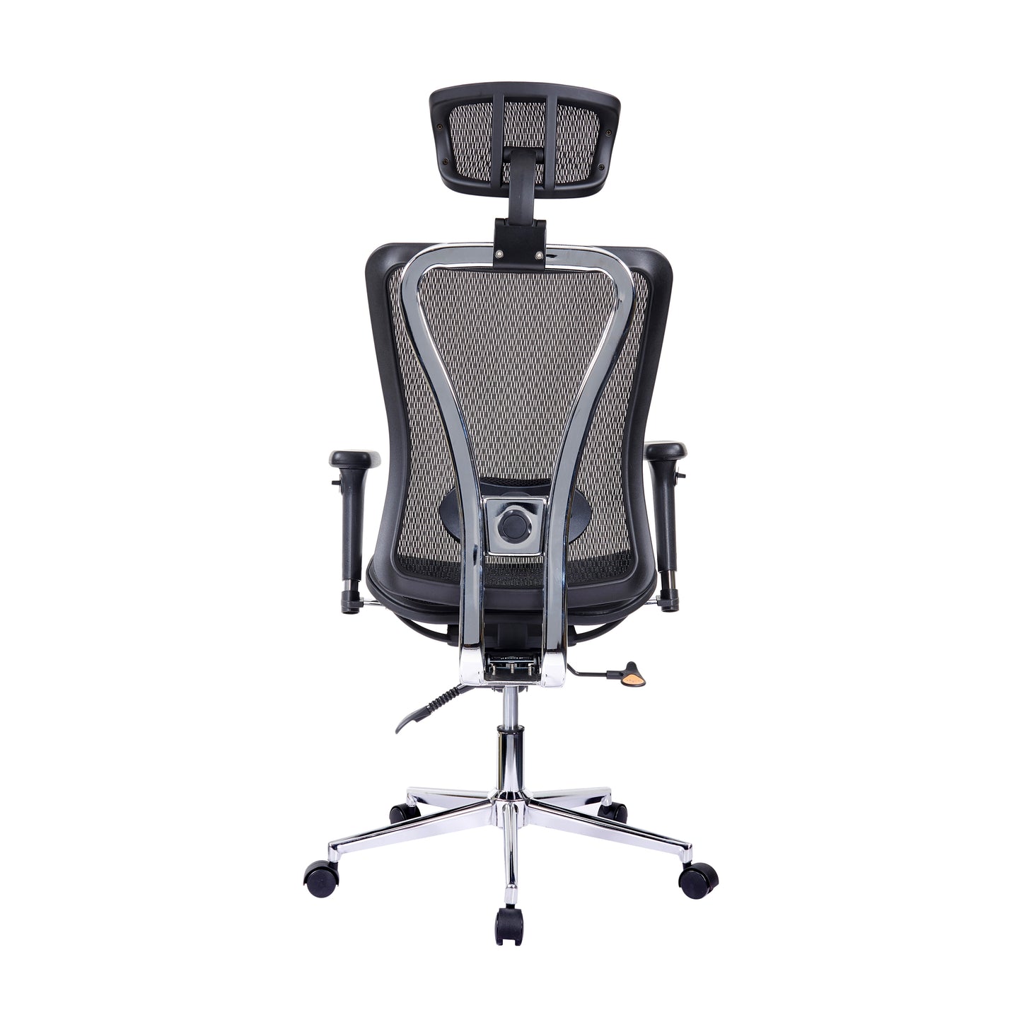 High Back Executive Mesh Office Chair with Arms, Headrest and Lumbar Support , Black