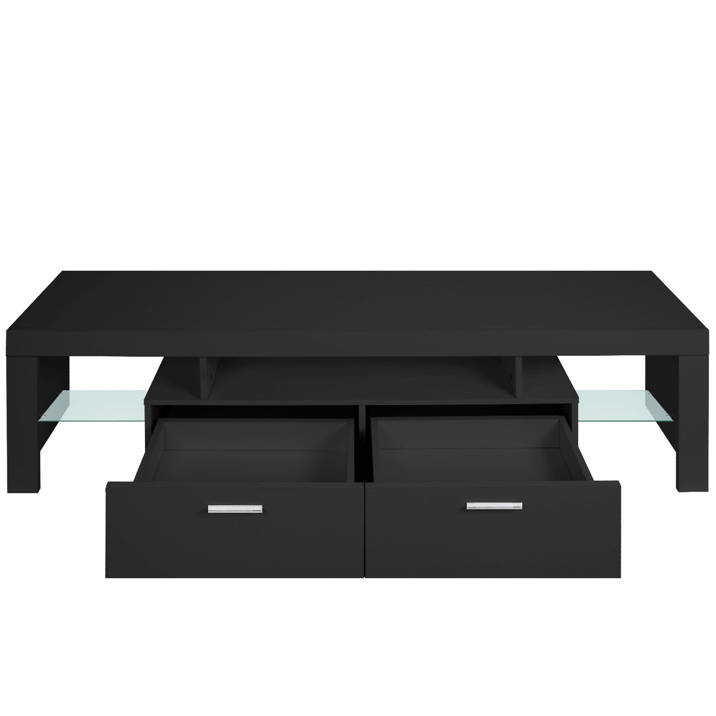 Modern LED TV Stand with Multi-Color Lighting and Storage Cabinet for TVs Up to 75 Inches