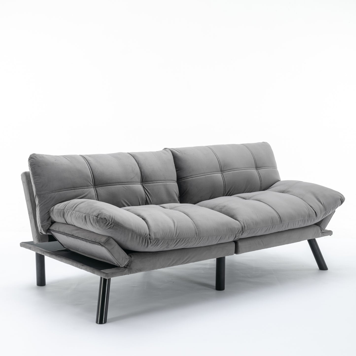 Light Grey Convertible Folding Modern sofa Bed