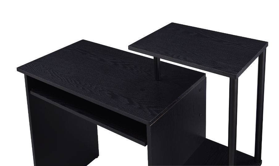 Lyphre Black Computer Desk with Industrial Style