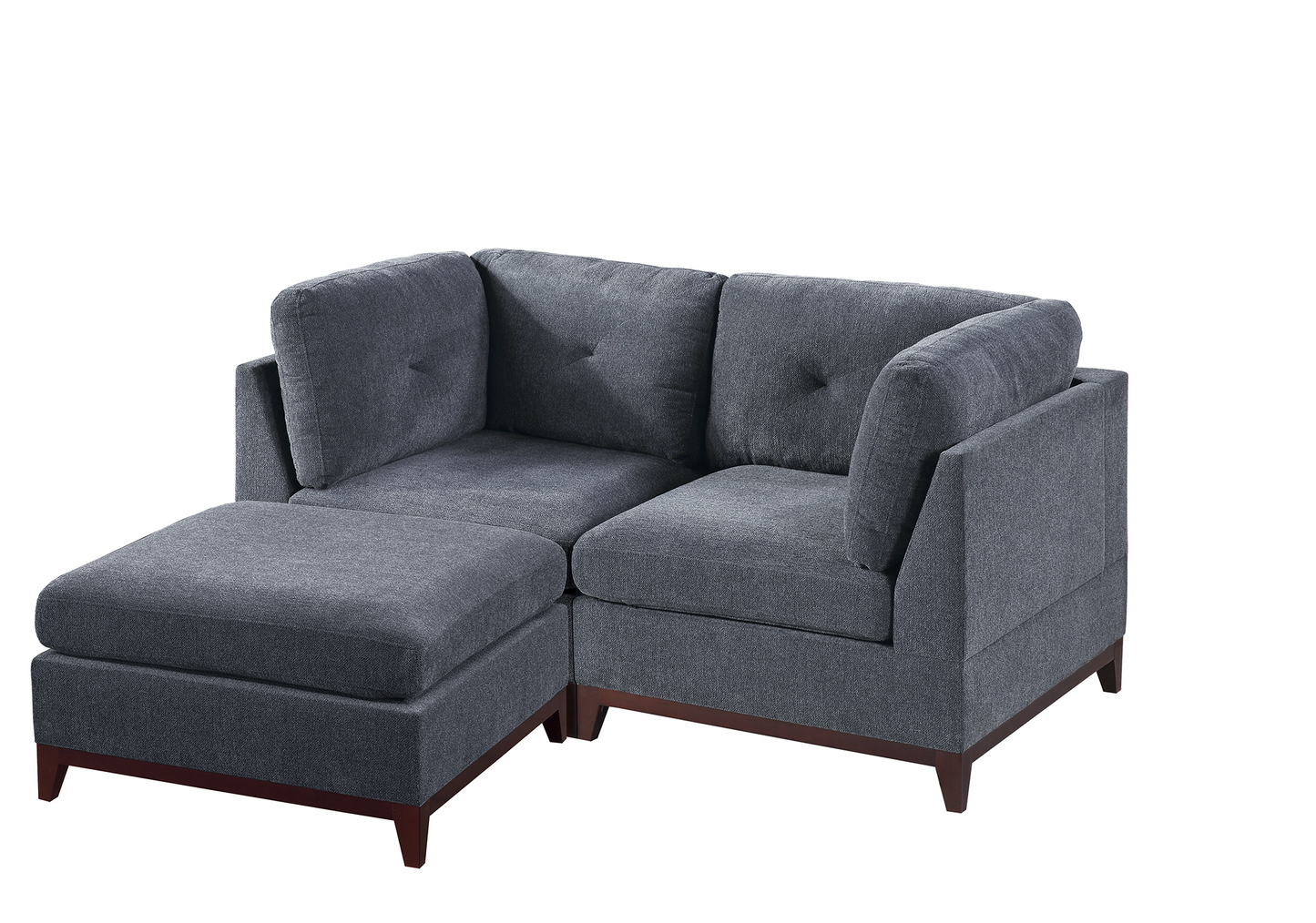 ASH 3-Piece Modular Set with Chenille Upholstery