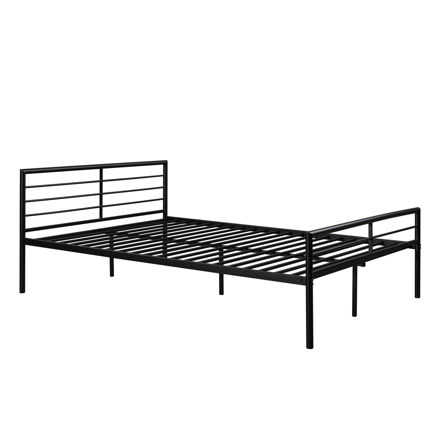 Metallic Black Bunk Bed with Desk and Full Over Twin Configuration