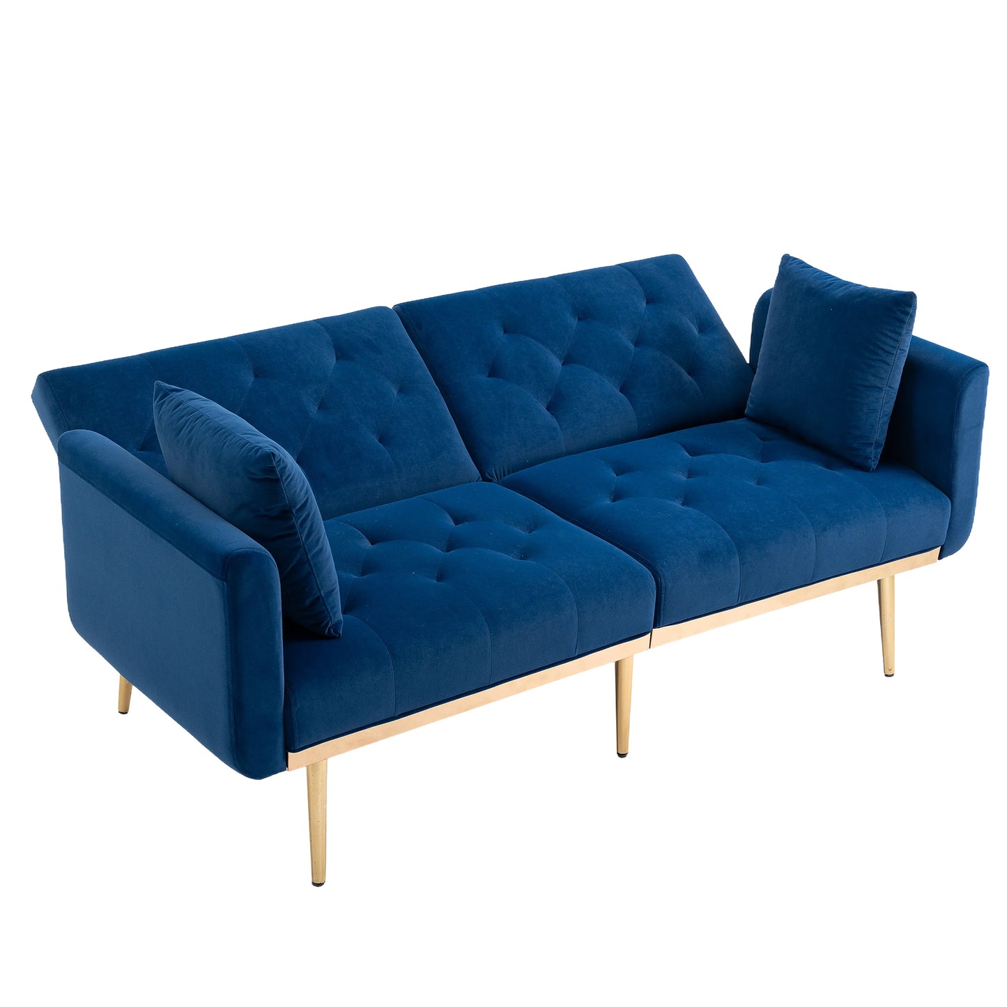 Velvet  Sofa , Accent sofa .loveseat sofa with metal  feet