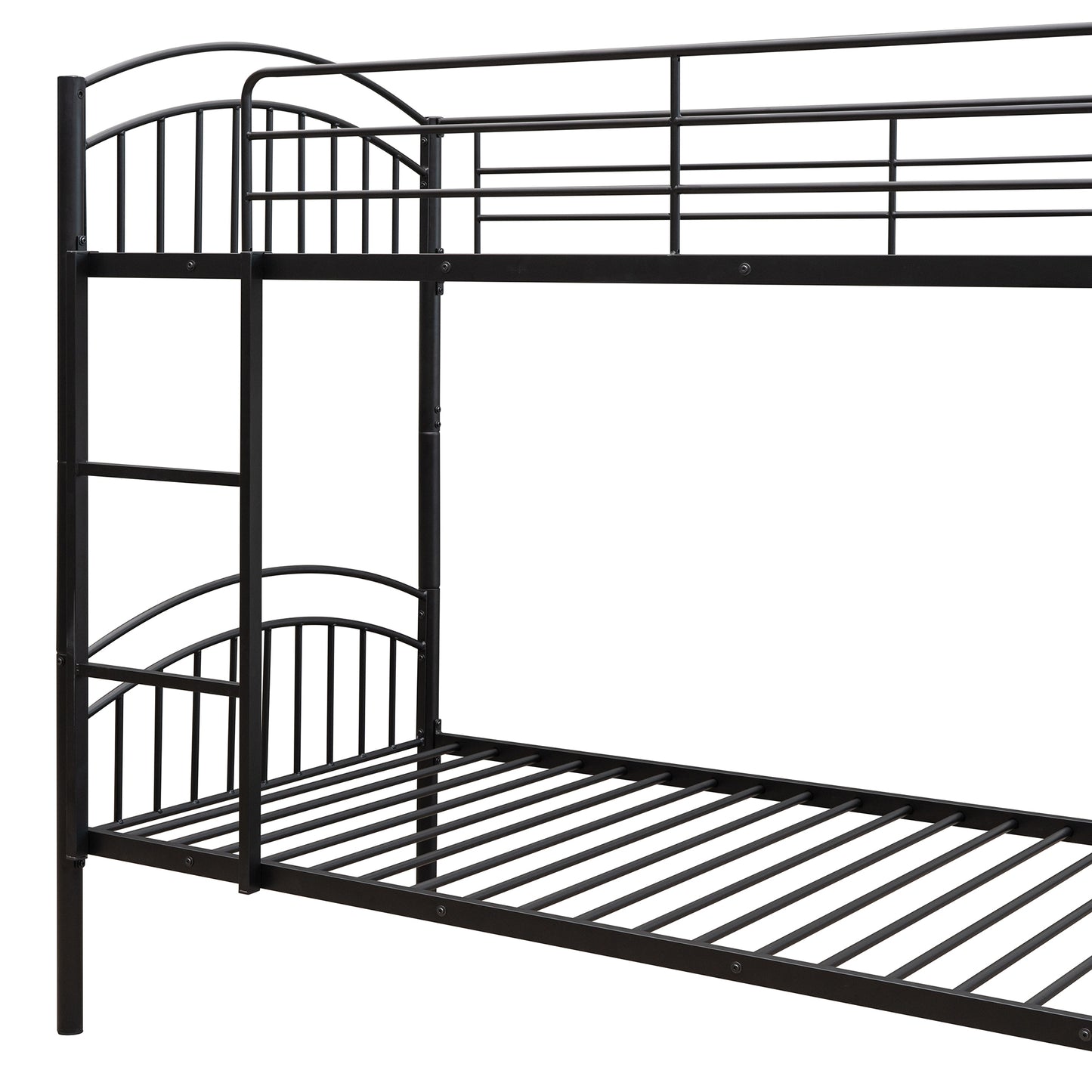 Manhattan Steel Twin Bunk Bed Set (Black)