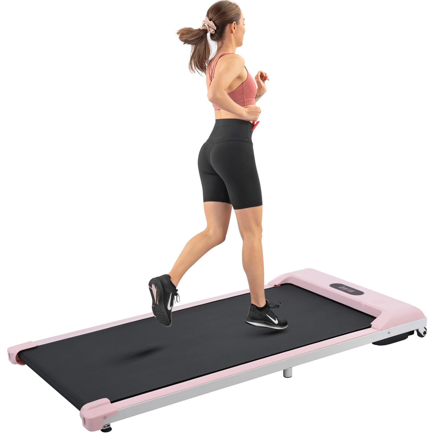 2 in 1 Under Desk Electric Treadmill 2.5HP, with Bluetooth APP and speaker, Remote Control, Display, Walking Jogging Running Machine Fitness Equipment for Home Gym Office