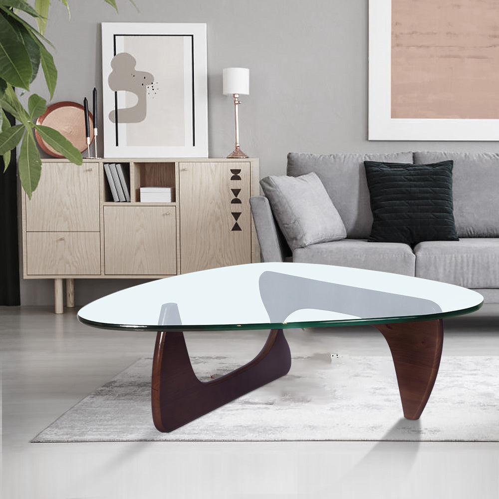 Modern Geometric Black Coffee Table