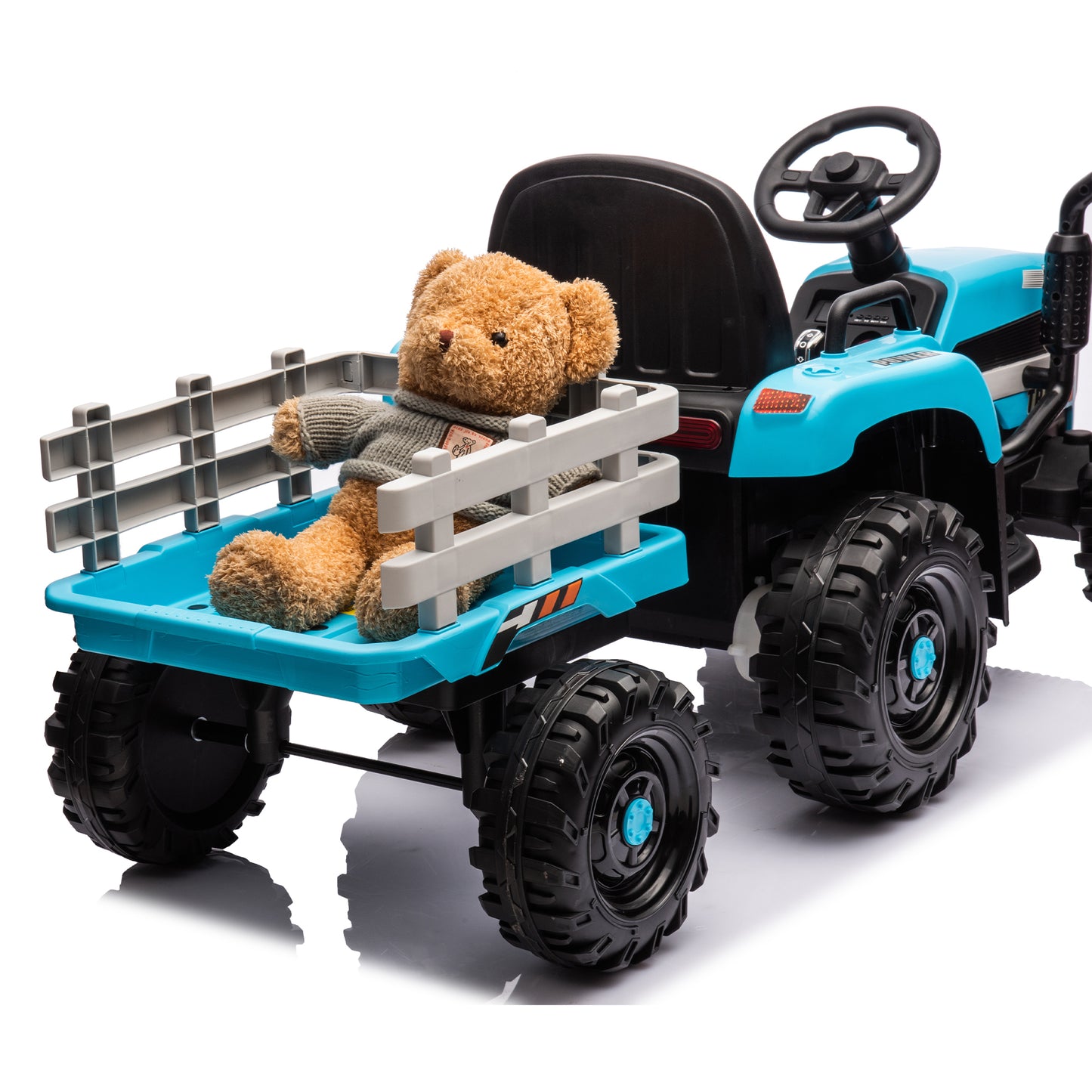 Electric Tractor Ride-On Toy with Remote Control and Luxury Features