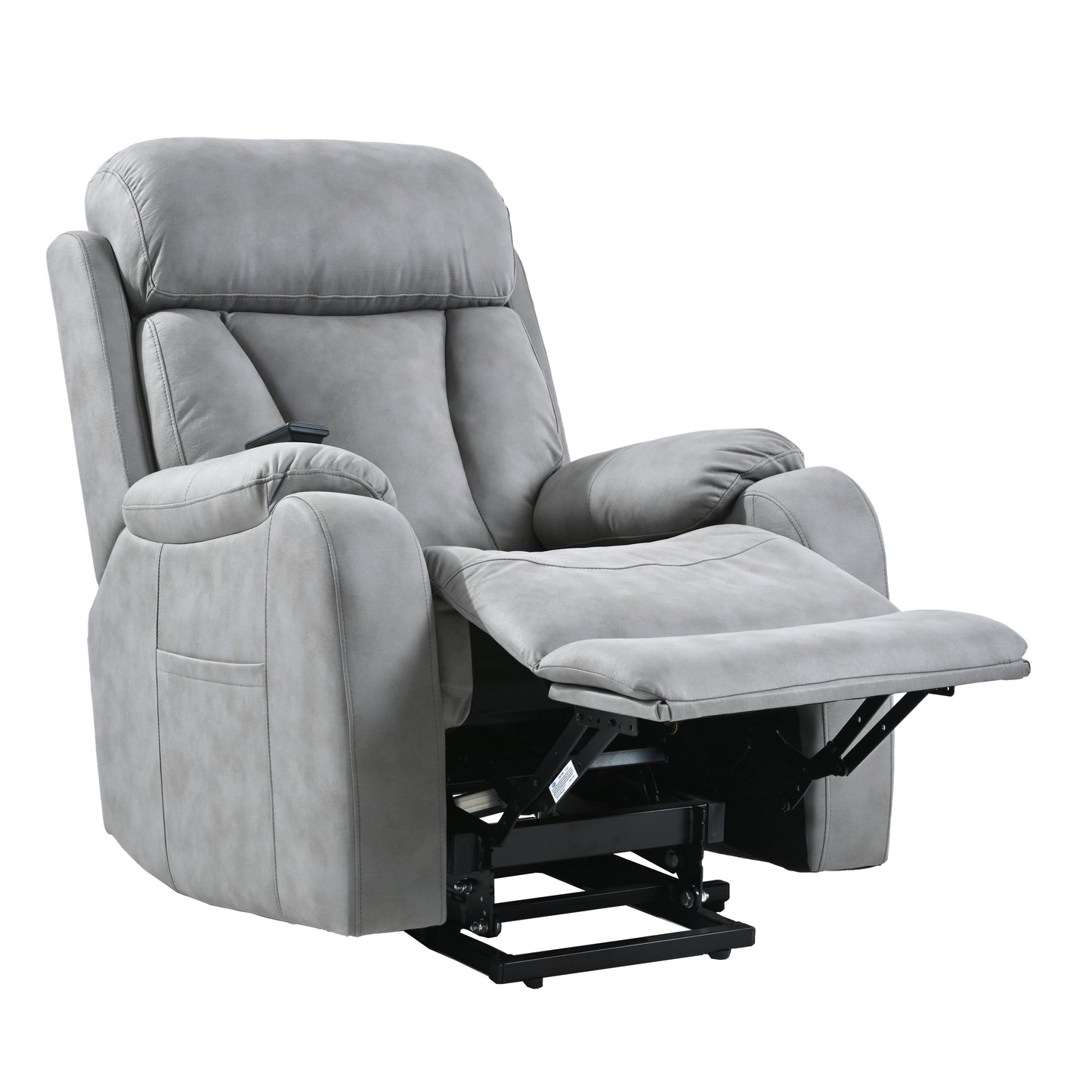 Elderly-Friendly Light Gray Electric Power Lift Recliner Chair