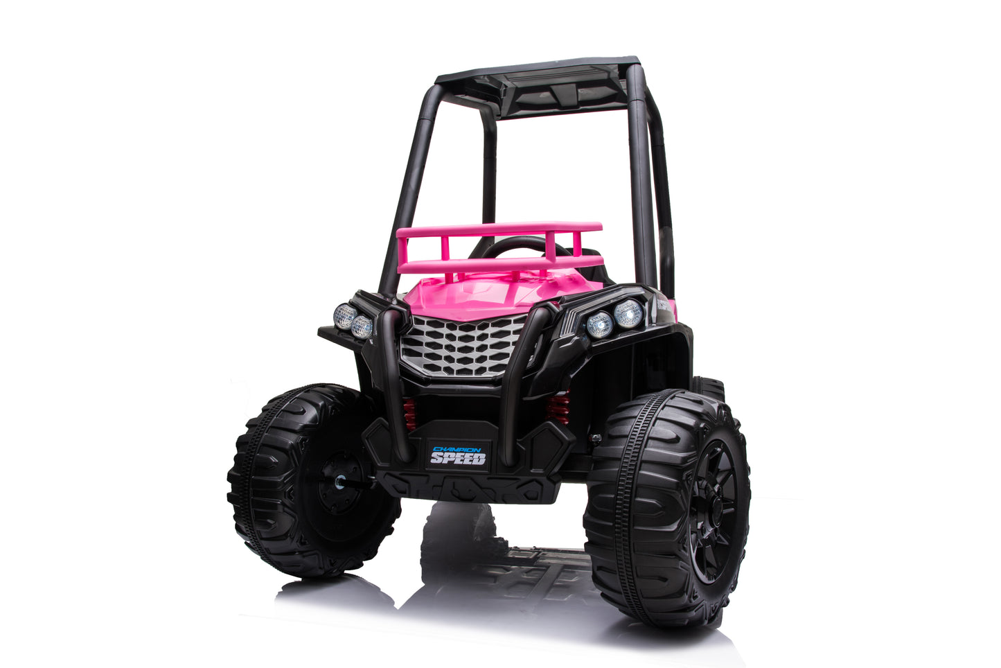 24V Electric Kid Ride On Car with Remote Control, Pink JS370 UTV Ride on Car for Kids