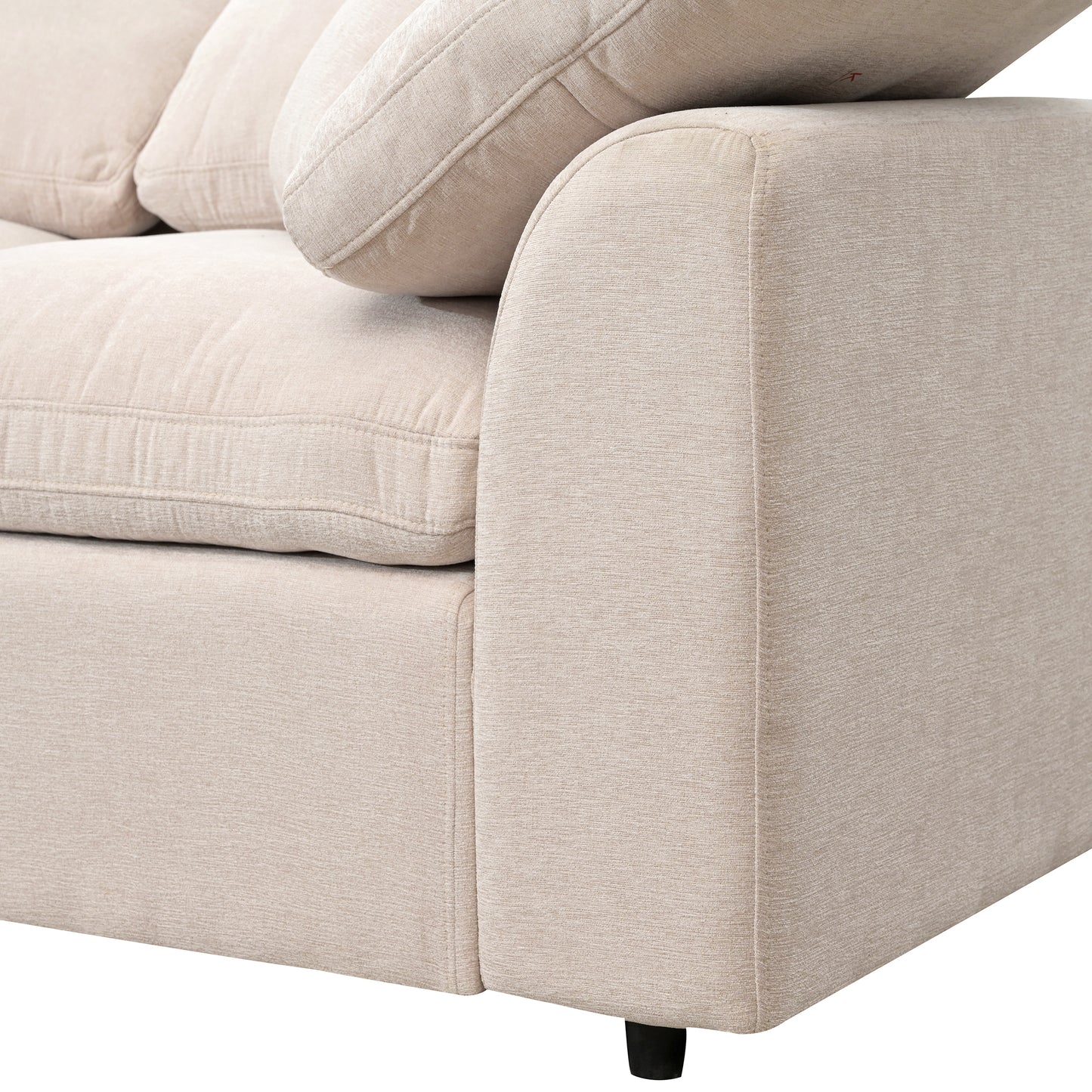 U_Style Oversized Modular Sectional Sofa with Ottoman L Shaped Corner Sectional for Living Room, Office, Spacious Space