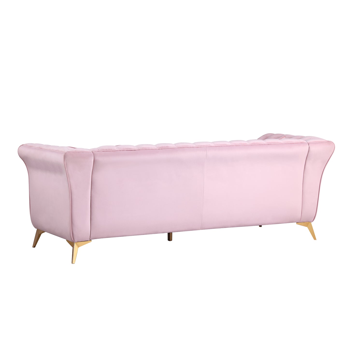 Chesterfield sofa ,Stanford sofa ,  high quality Chesterfield sofa ,pink color , tufted and wrinkled fabric  sofa;contemporary Stanford sofa ; tufted sofa with scroll  arm and scroll back.loveseater