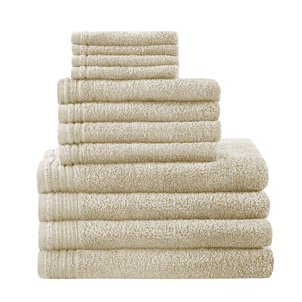 Quick-Dry 100% Cotton 12-Piece Bathroom Towel Bundle