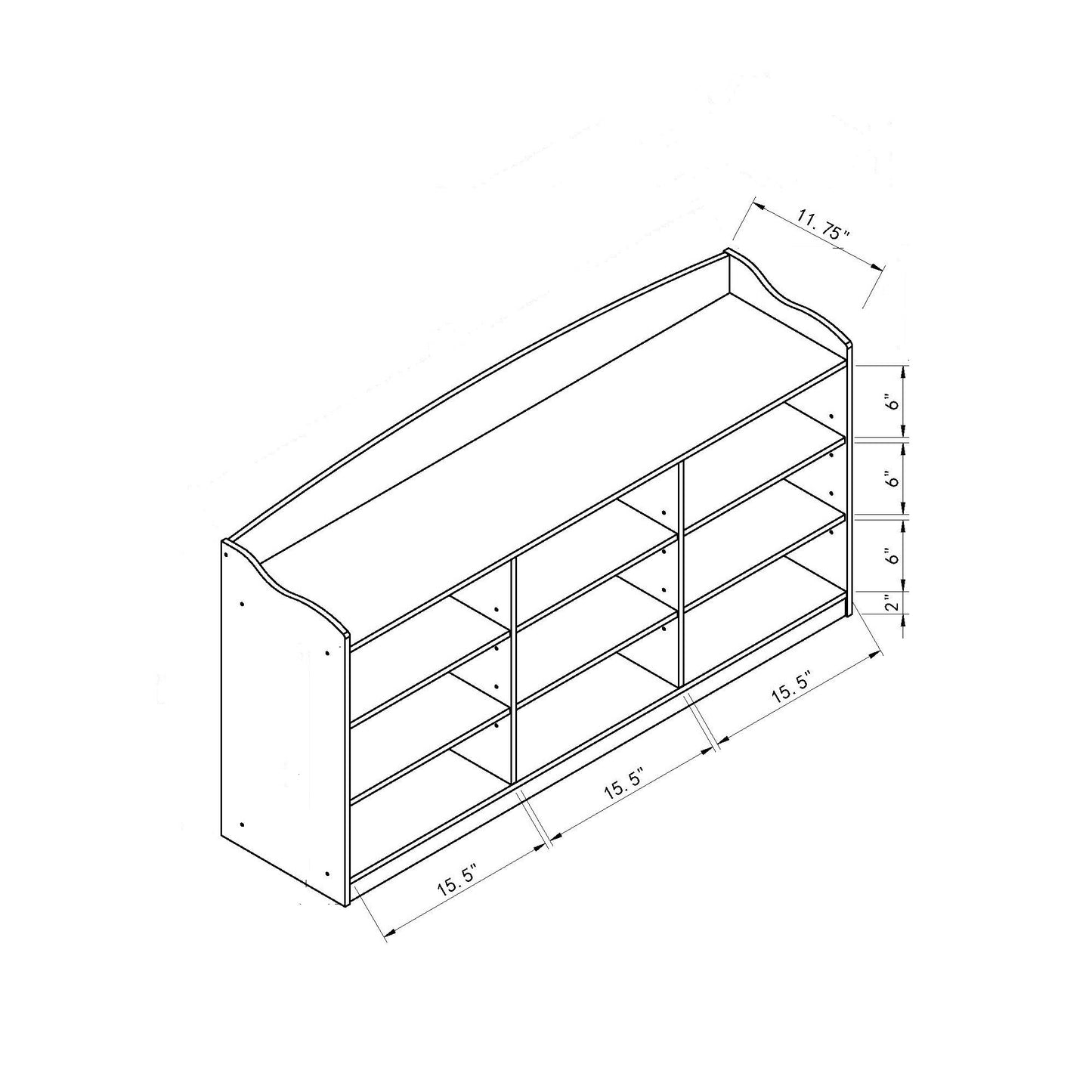 Shoe Bench White