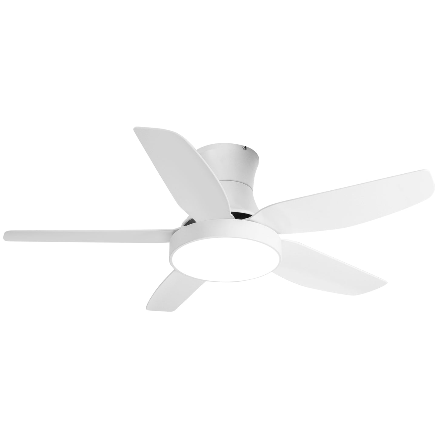 46 Inch LED Ceiling Fan with White Finish