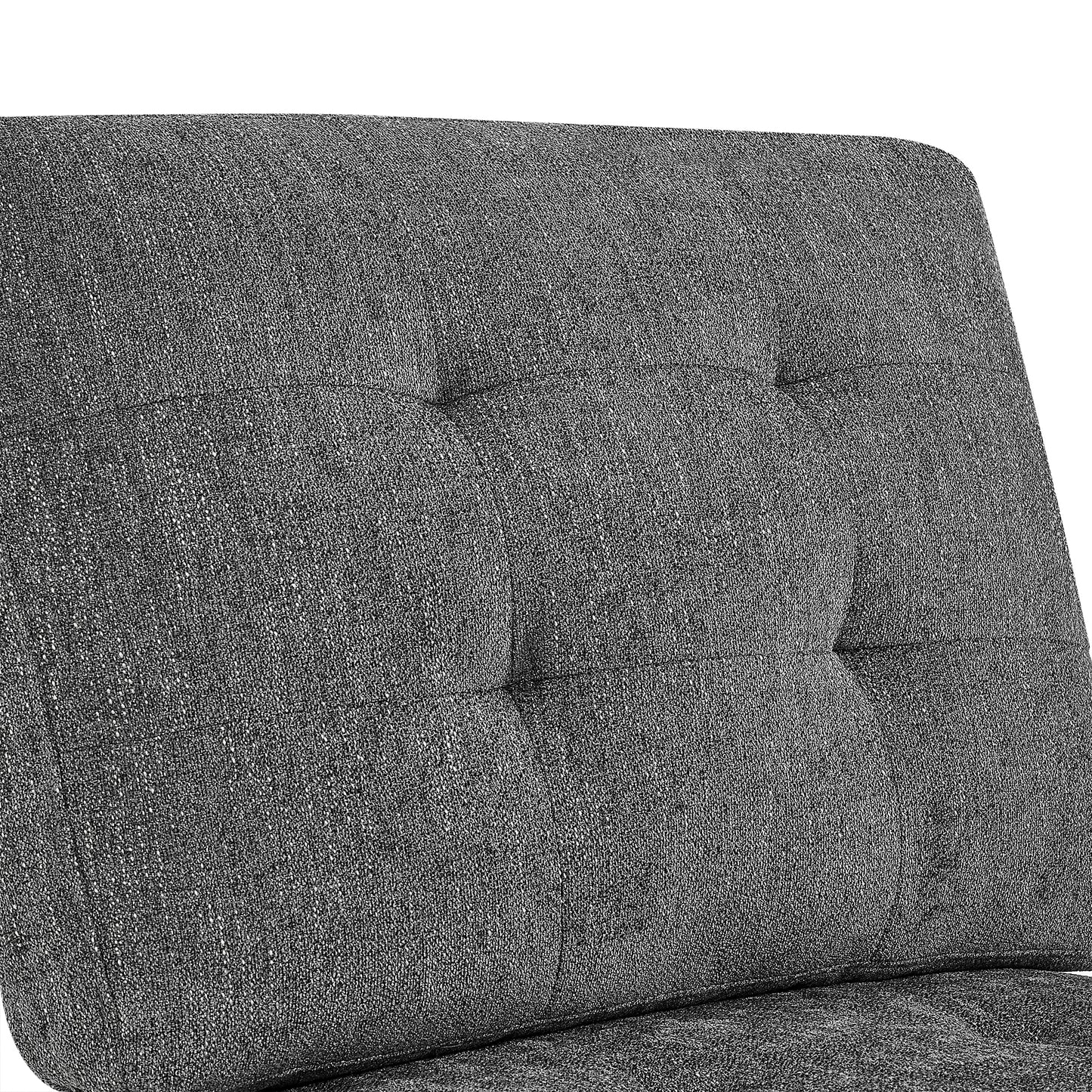 Modular Grey Chenille Sectional Sofa with DIY Combinations