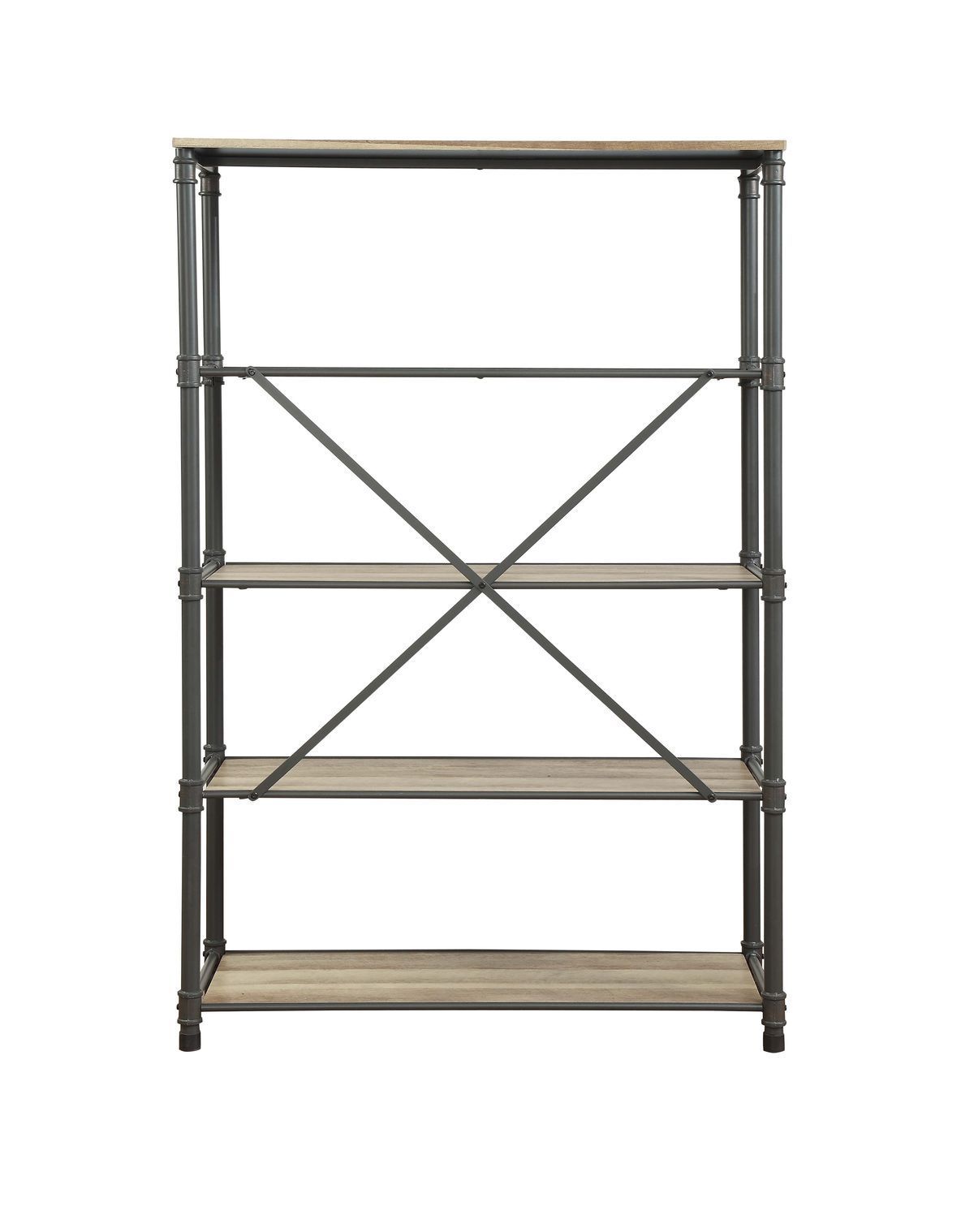 Itzel Bookshelf in Antique Oak & Sandy Gray 92200