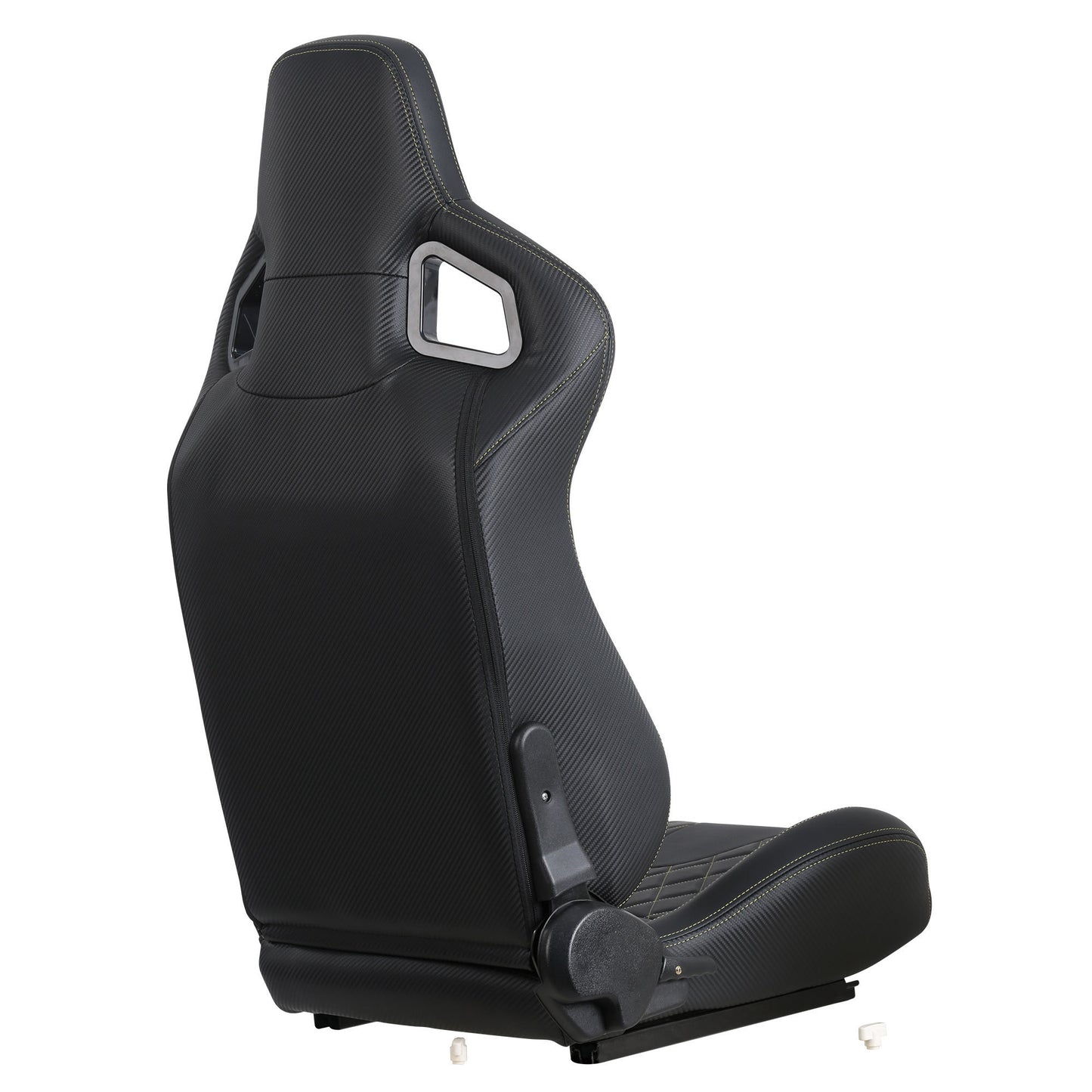 Ergonomic PVC Racing Simulator Game Seats, Black with Adjustable Double Slides