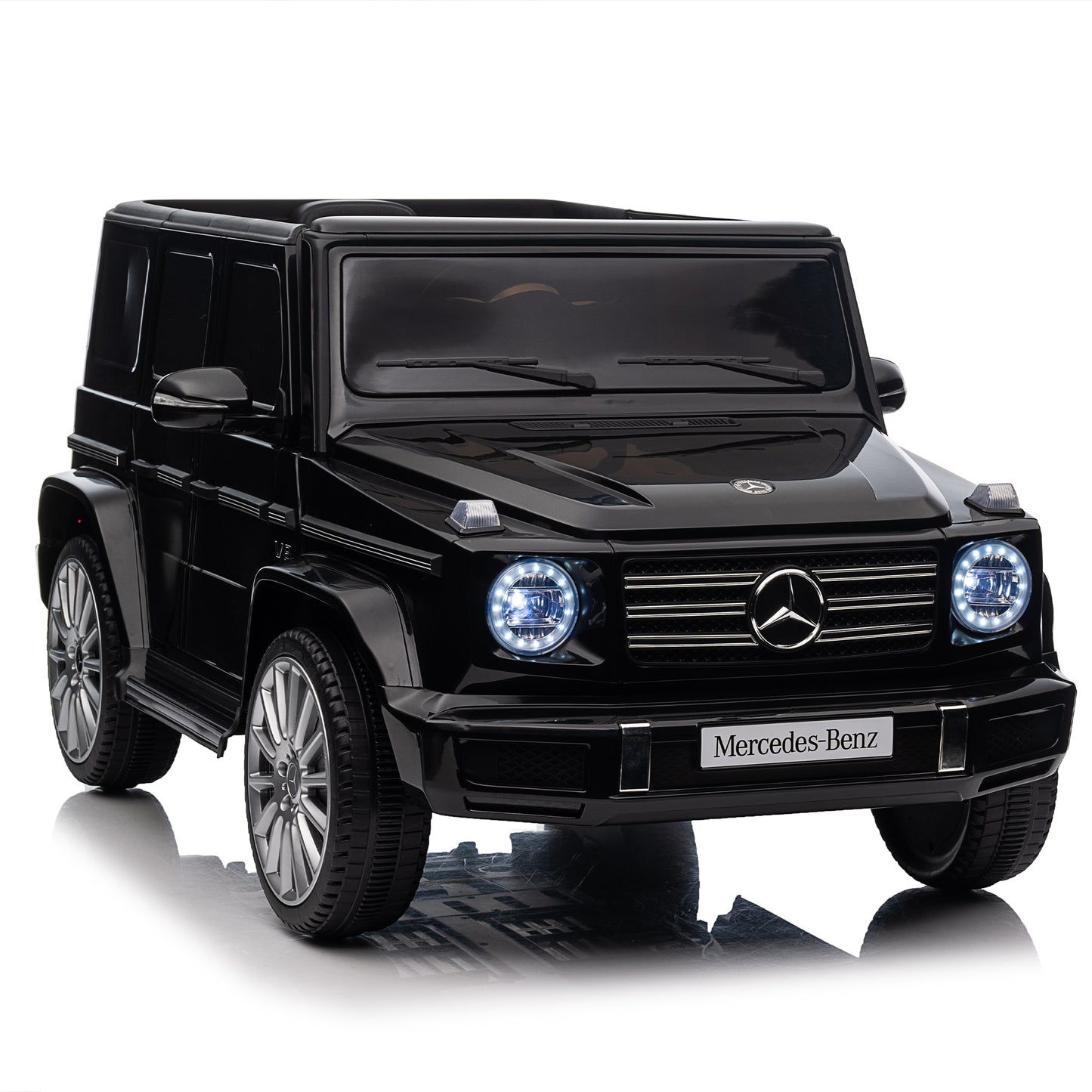 Licensed Mercedes-Benz G500,24V Kids ride on toy 2.4G W/Parents Remote Control,electric car for kids,Three speed adjustable,Power display, USB,MP3 ,Bluetooth,LED light,Three-point safety belt