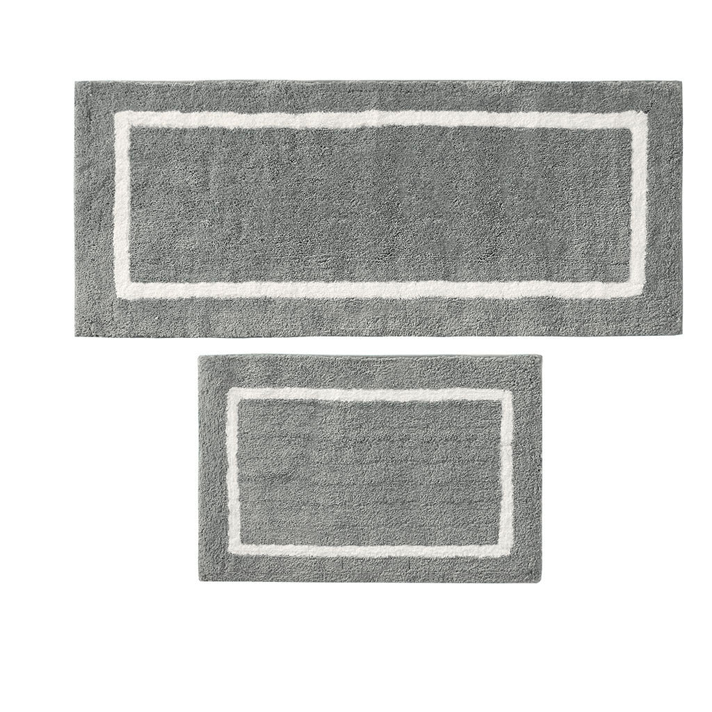 Two-in-One Reversible High Pile Microfiber Bath Rug