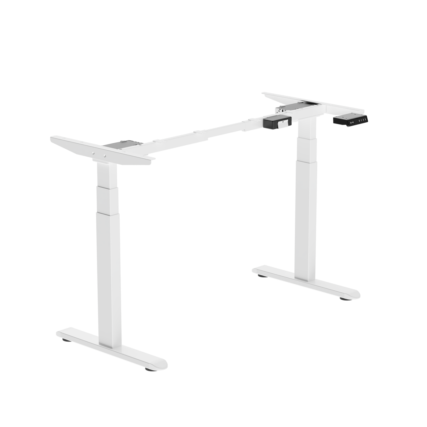 Electric Stand Up Desk Frame with Dual Motor by ErGear - Black and Gray Ergonomic Workstation Base