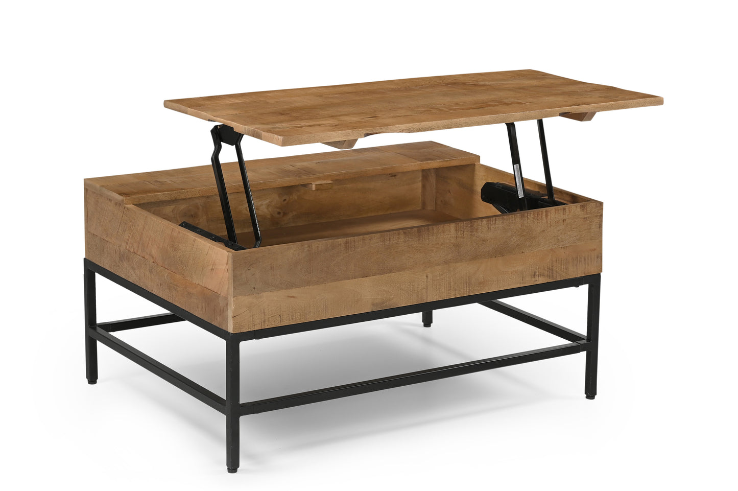 Natural Wood Lift Top Coffee Table