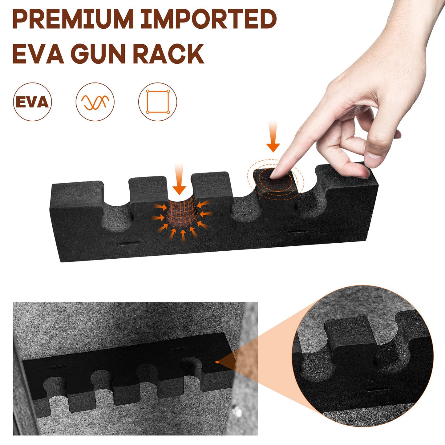 Secure Steel Gun Safe with Fingerprint Unlock - Storage for 4 Firearms