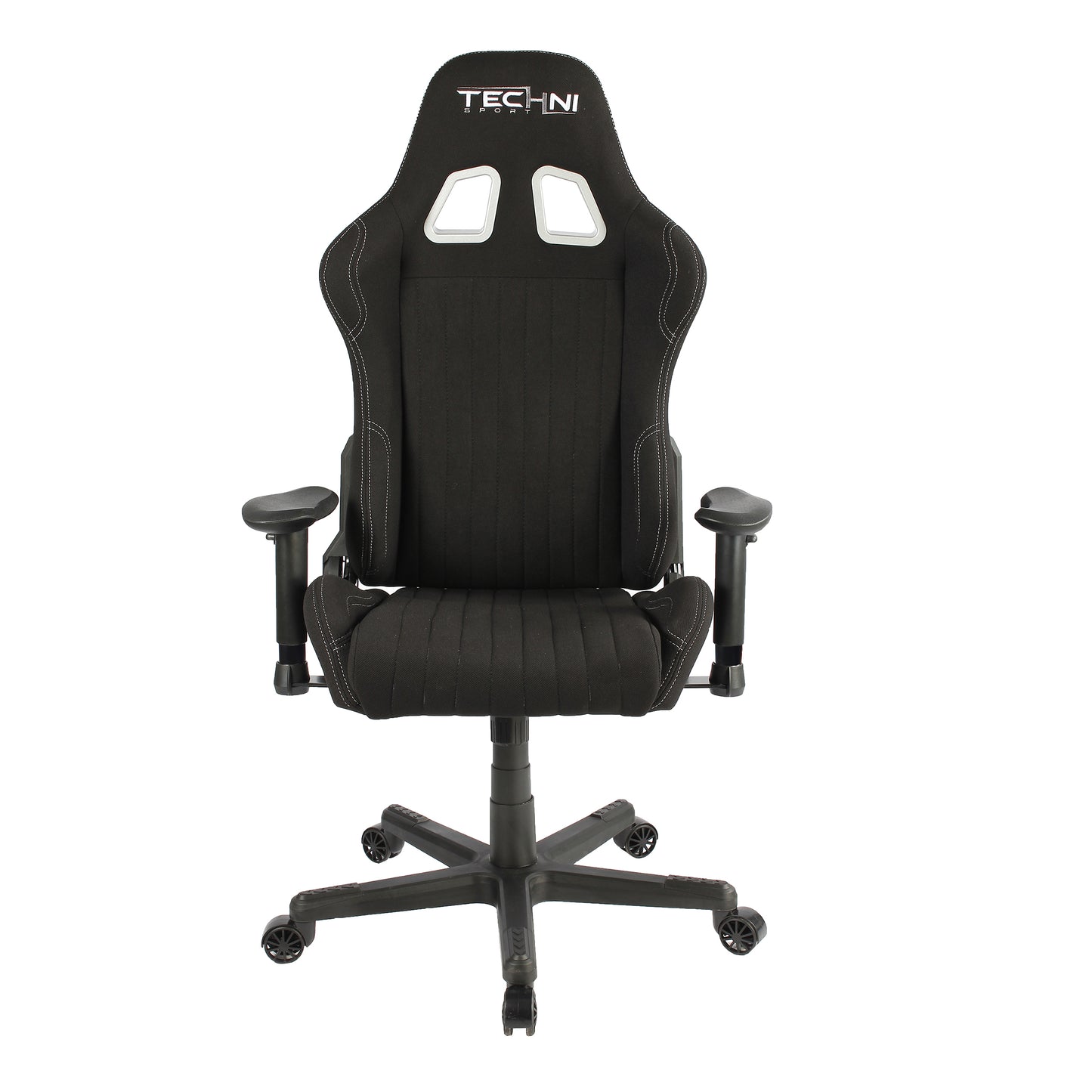 Techni Sport TS-F44 Fabric Ergonomic High Back Racer Style PC Gaming Chair, Black