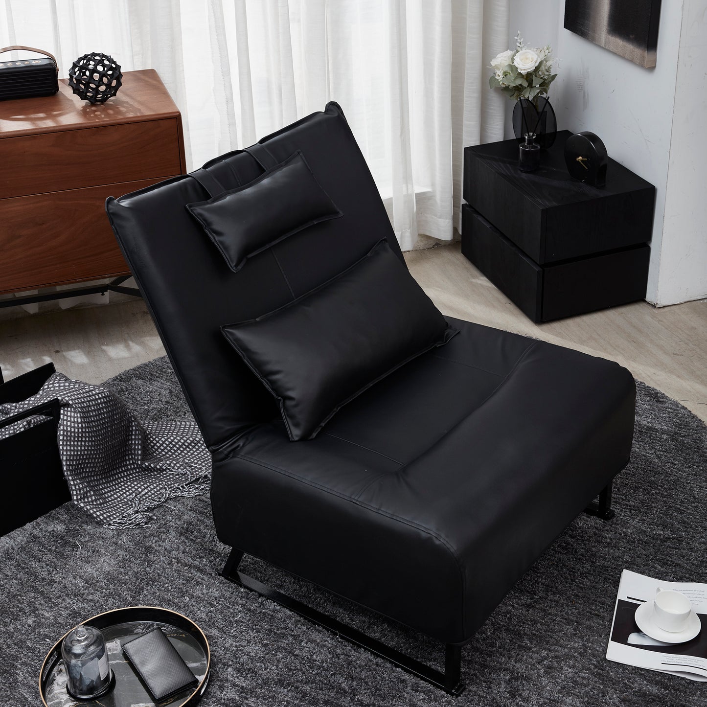 Lazy Recliner Comfortable Fabric Leisure Sofa