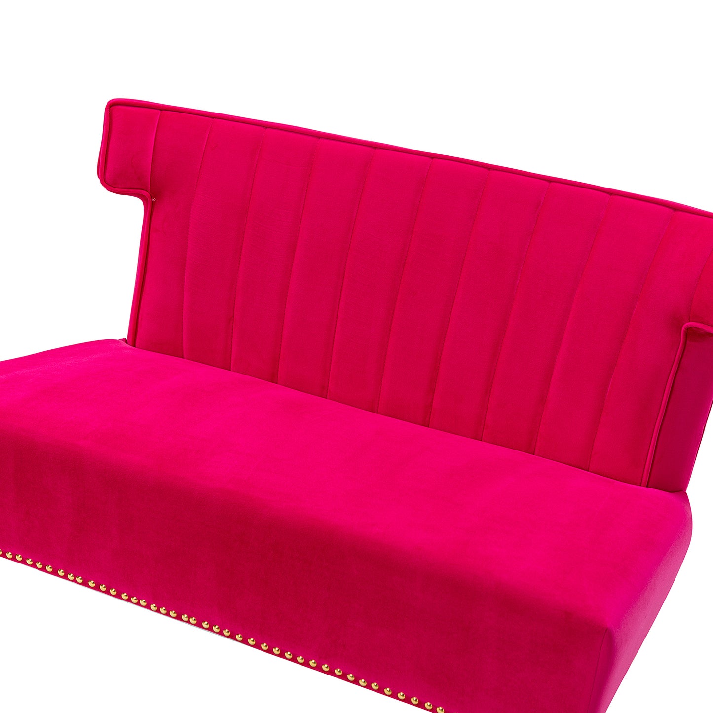 Cadmus Armless Loveseat FUCHSIA