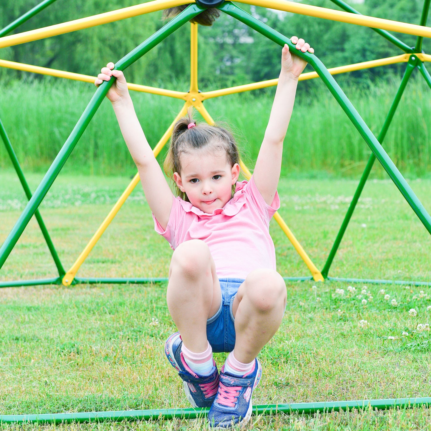 Colorful 12ft Kids Playground Climbing Dome