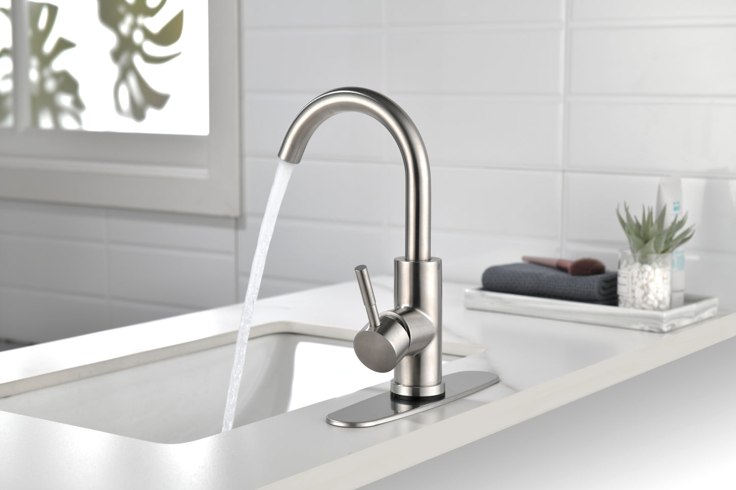 Touch Single Handle Bathroom Vanity Sink Faucet