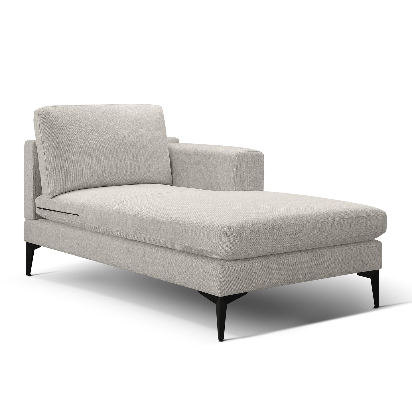 L Shape Modern Sectional L Shape Couch Sofa with Reversible Chaise and Armless 2 Seater Loveseat , 2 Piece Free Combination Sectional Couch with Left or Right Arm Facing Chaise, Texture Champange