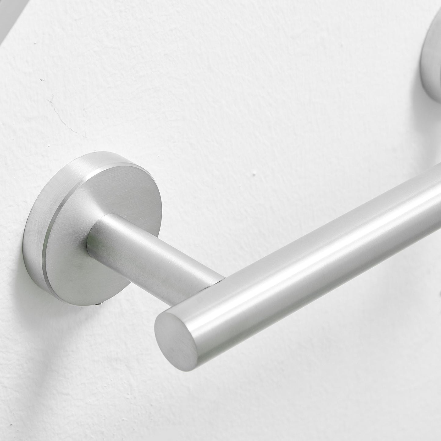 Elevate Your Bathroom with a Brushed Nickel Wall Mount Towel Bar and Toilet Paper Holder