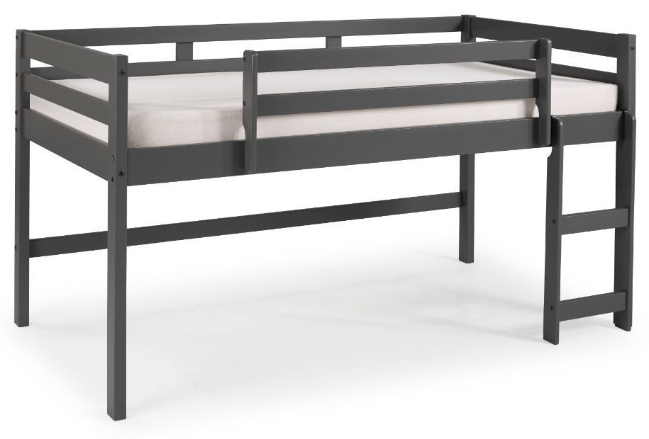 Lara Twin Loft Bed, Gray Finish 38255