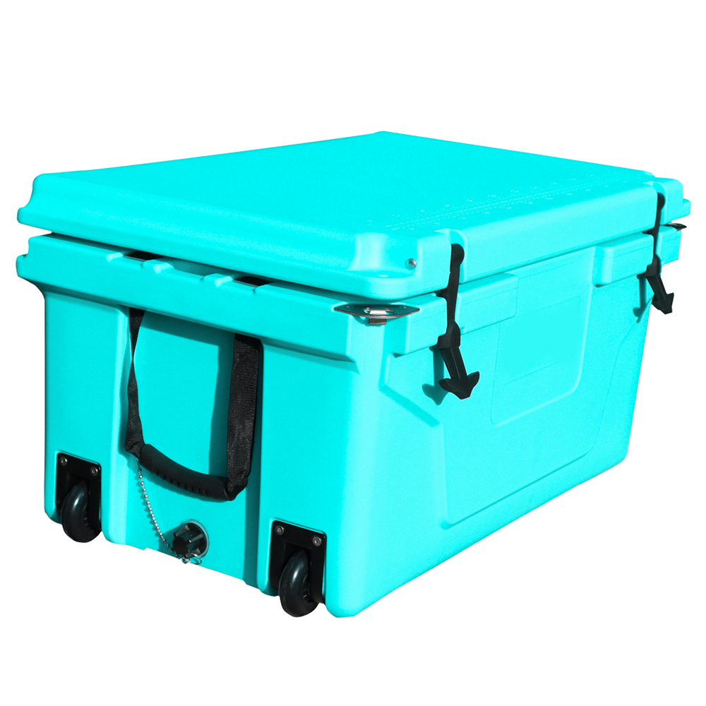 Best-Selling 65QT Blue Outdoor Cooler with Fish Ice Chest Box