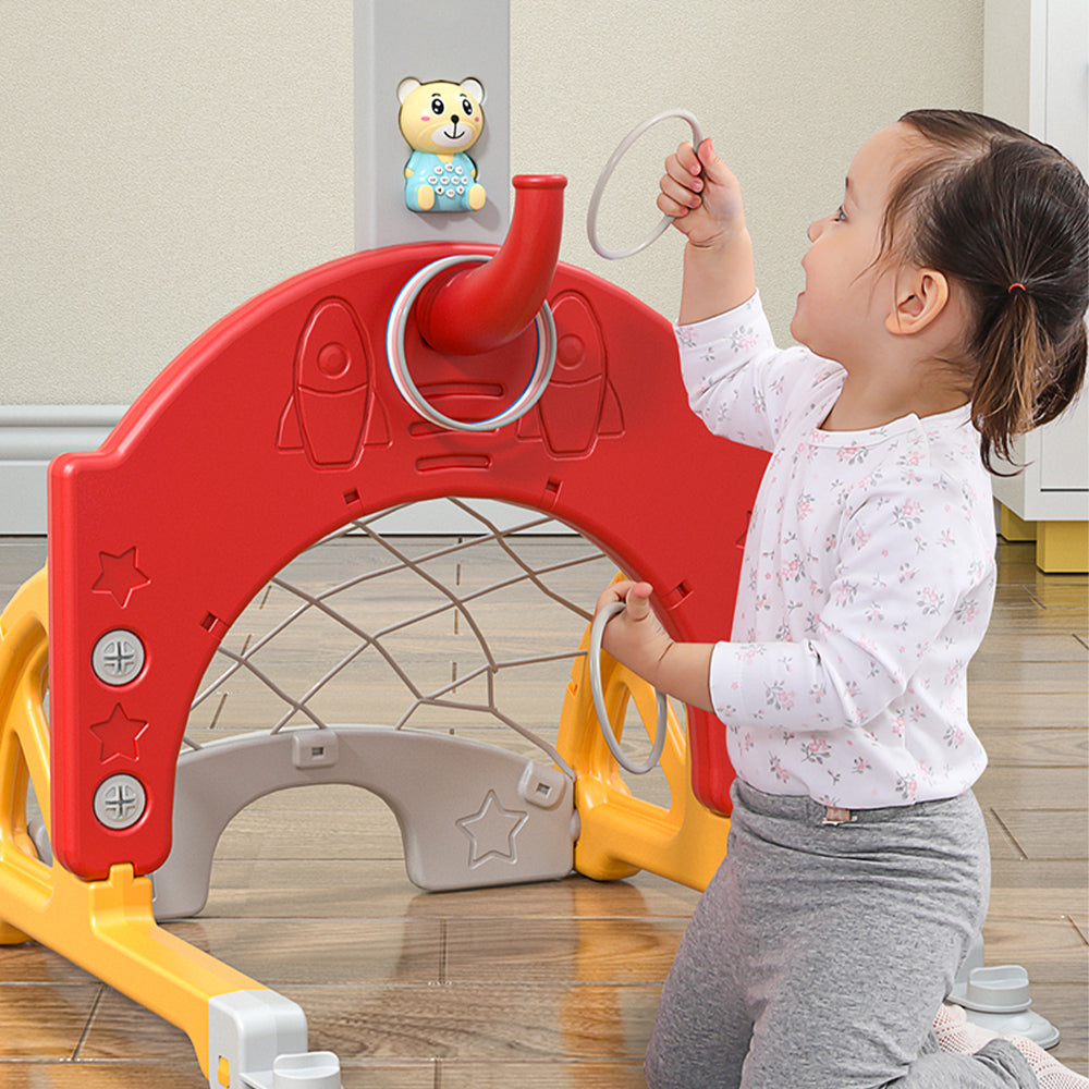 Cantoon Bear Kids Toddler Basketball Stand: The Ultimate 3-in-1 Indoor Activity Center